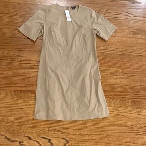 Theory Khaki Short Sleeve Dress